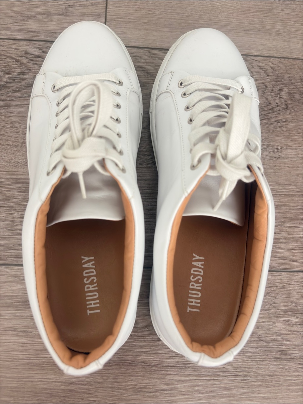 THURSDAY Boot Co Men's Everyday white leather sneakers 10 HAND MADE IN PORTUGAL - Picture 8 of 11